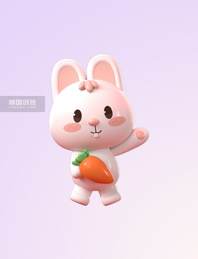 可爱立体兔子 (1)