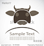 Vector image of an cow 正版图片|正版微利素材库 - 海洛创意（HelloRF） - 站酷旗下产品