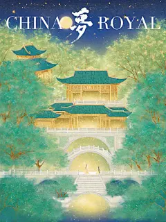 皇城旧梦插画-绿色系 (6)