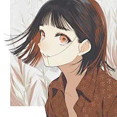 一组少女头像插画 : 插画达人