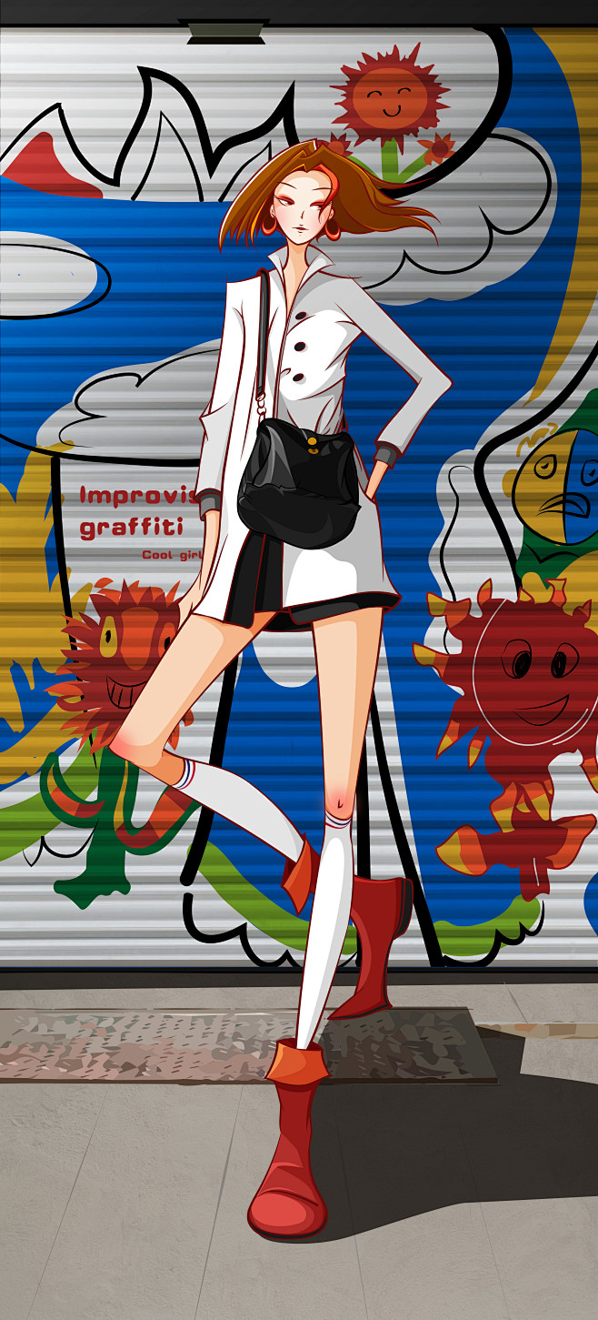 时插人物-cool girl