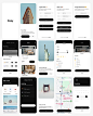 #APP模板#
暗亮色旅行酒店航班预订详情信息app ui界面设计fig源文件模板-2