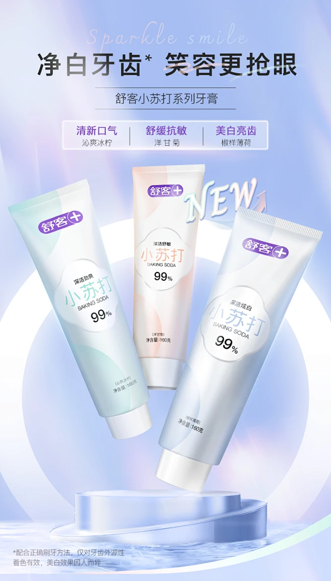 舒客旗舰店小苏打美白牙膏清新口气牙齿亮白清洁口腔含氟男女通用-tmall.com天猫-花瓣网