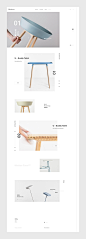 Bandsøme - UI : Back to my posts about web design, UI and UX. Today I want to feature a project I saw on Pinterest titled Bandsøme and it's a web site for a modern furniture design store.@致设计·部落