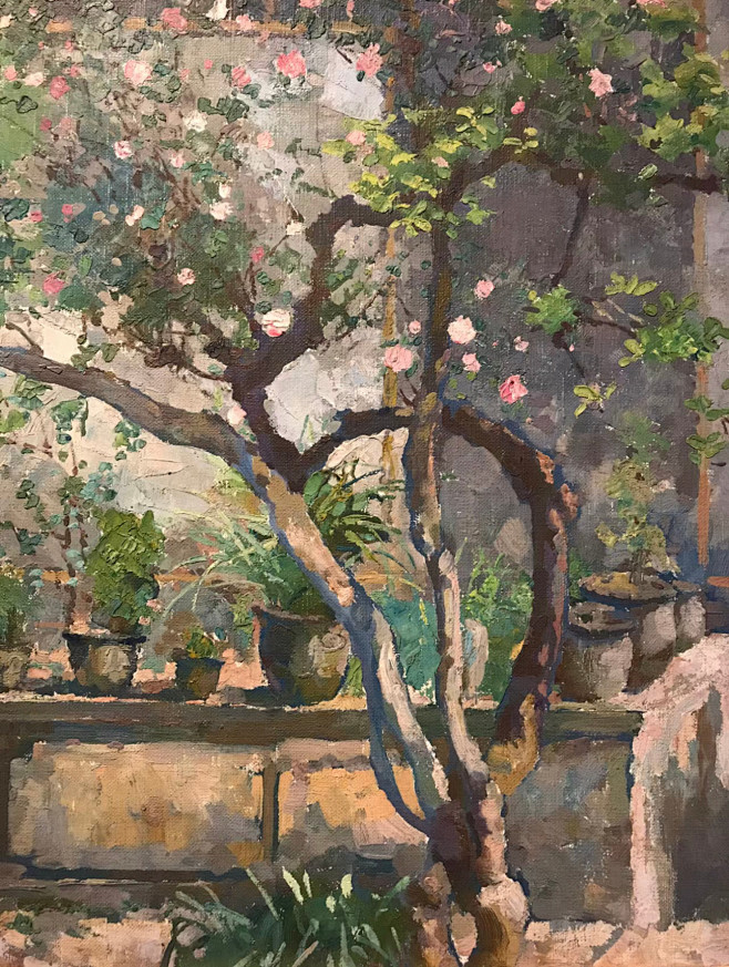《庭院》－徐悲鸿 ​​​