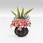 Decorative ceramics furnishing articles metal zen style  The simulation flower 装饰 陶瓷  摆件 金属  禅意空间 仿真花: 