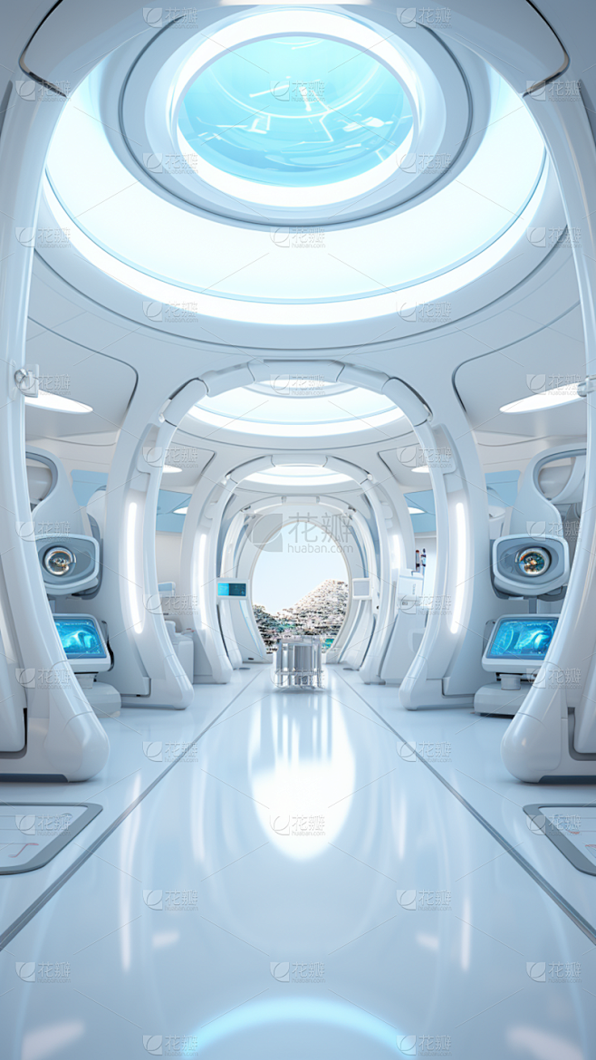 3D立体三维空间科技背景