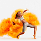 Explosive Color : Using an air canon and colored corn start we blasted professional dancers with clouds of color to create a unique set of powerful images. 
