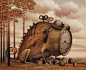 ✿ Jacek Yerka 最新的超现实主义插画 ✿