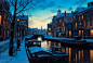 雪夜里，有着昏黄灯光的小屋最美。 | Evgeny Lushpin ​​​​