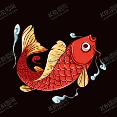 锦鲤 【酷图网】锦鲤,国潮,插画,国风,鲤鱼,金鱼,鱼,小金鱼,小鱼,鱼类,卡通鱼,锦鲤素材,鲤鱼图,鲫鱼,鲤鱼跳龙门