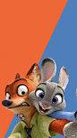 #疯狂动物城##Zootopia# 官网搬运的无水印壁纸收一套~ [xkl转圈] 放大可以看到动物们的很多造型小细节，设计团队好用心。狐兔CP太甜