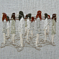 洛杉矶艺术家 Michelle Kingdom 的刺绣作品，描绘令人难以捉摸的内心图景。（michellekingdom.com）  #刺绣#