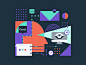 Ultimate AI Hero Illustration flow automated review multilingual how it works processing abstract design illustration website illustration brand design branding brand and identity agrib geometric abstract hero image customer service augmented automation u