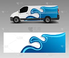 商务,标签,面包车,品牌标记,巴士,几何形状,汽车,模板,现代,波浪