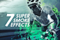 7组惊人的烟雾照片特效处理PS动作 Super Smoke Effects :  