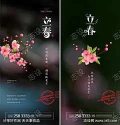 房地产_源文件下载_PSD格式_2873X6016像素-海报,房地产,立春,二十四节气,系列,桃花-作品编号:2021122015379701-志设-zs9.com