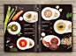 Print design of Menu for restaurant : print design of menu for restaurant. Food photo, collage