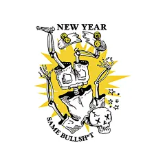 卡通骷髅头图案手绘卡通骷髅滑板骷髅骨架