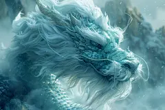 中国古代神话中的麒麟原画