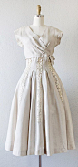1950 亚麻连衣裙