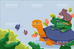 卡通动物背景  - 源文件下载【酷图网】动物背景,动物插图,插图壁纸,卡通背景,野生动物,背景壁纸,卡通动物,动物保护