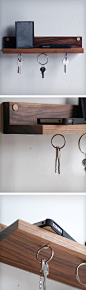 LLAVERO-IMANES. Magnetic wooden key shelf #productdesign: 