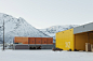 snøhetta's holmen industrial area in norway is a colorful 6,000 sqm fishing facility designboom