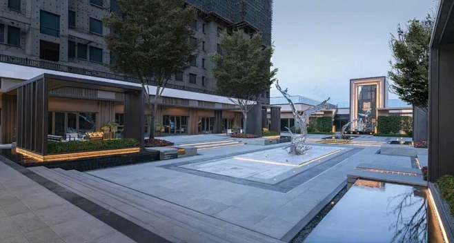 伍道国际丨售楼处景观丨西安金地·曲江风华展示区景观案例欣赏 - 知末全球案例-花瓣网