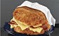 kfc新款汉堡“double down”，去年十月在加拿大开卖，没有通常汉堡的面包，只有两片炸鸡夹着厚厚的芝士片和培根，肉食者的大爱！