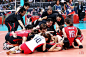 当地时间8月11日，女排铜牌赛，日本队在夺得铜牌后疯狂庆祝。Getty　Images