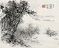 著名画家黎雄才山水画作，萧然独往，风格独特
黎雄才(1910~2001)，广东省肇庆人，祖籍广东省高要。当代国画家、美术教育家，岭南画派卓有成就的代表人物。擅长巨幅山水画，精于花鸟草虫，画作气势浑厚，自具风貌，被评论界称为"黎家山水"。