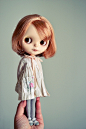 A sweet little Blythe custom in the most gorgeous clothes...*heart*