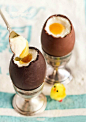 [] #美食#巧克力鸡蛋~~好萌的感觉啊，你们喜欢嘛？