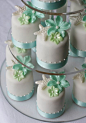 Alice Handmade 创意婚礼可爱海星海洋风格迷你翻糖蛋糕 派对甜点-淘宝网
