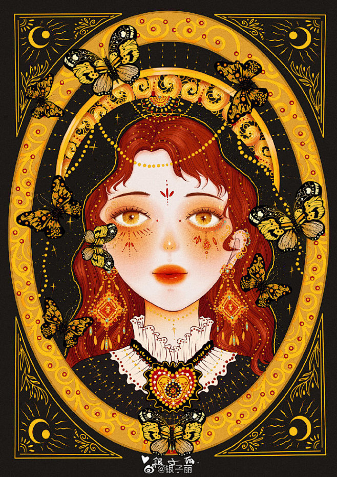 butterfly少女头像壁纸