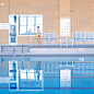 Maria Svarbova\泳池系列\SWIMM
“游泳池”系列照片始于2014年，是Maria设计的最大的一组摄影创作系列。她会费尽心思的找到有趣的地方，各种公共游泳池、大操场等，玩转现场各种形状、光影及色块组合，迸发灵感进行创意拍摄。
作品中，还表达了她对社会人物关系、环境污染、水源枯竭等各种问题的反思与探讨，提升作品的深度与可读性。