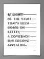 betype:

Comeback Identity
