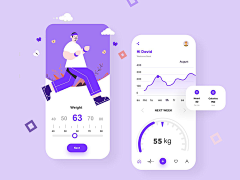APP_界面参考_测身高体重-花瓣网|陪你做生活的设计师 | - 优优教程网 - 自学就上优优网 - UiiiUiii.com : 健康管理类 ...