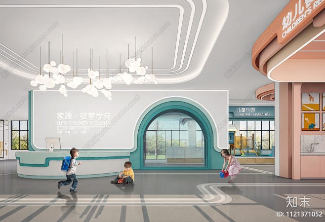 现代幼儿园3D模型下载【ID:11213...