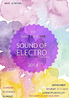 水彩泼墨艺术海报设计