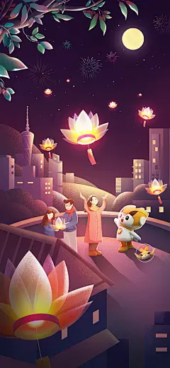 《新国风节气稿》-合集插画设计