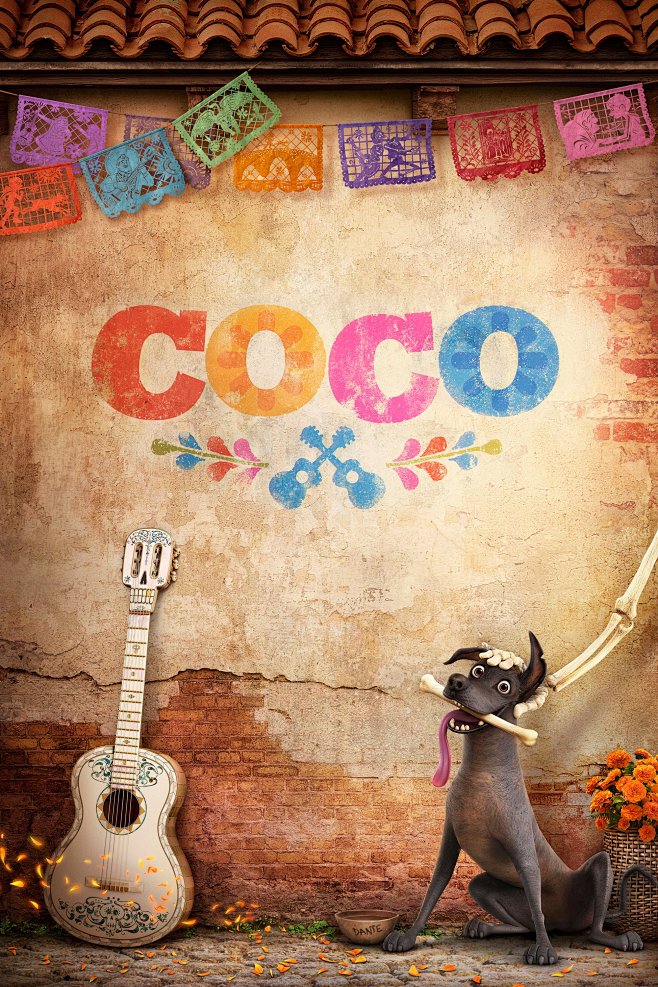 寻梦环游记。COCO。隐去主角的海报设计...