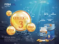 模板,鱼油,鱼肝油,胶囊,商务,健康保健,营养品,维生素,商业金融和工业