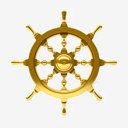 船舵金色控制方向的发光的舵盘实物高清图片-花瓣网