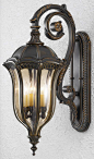 0-034792>30""h Baton Rouge Outdoor Wall Mount Lantern Walnut