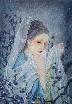 粥周花采集到插画1