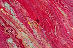 粉红色颜料的抽象画