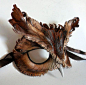 owl+masks | Screech Owl Leather Mask