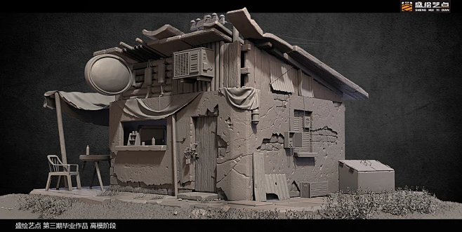 次世代场景3D建模盛绘艺点学生作品-花瓣网